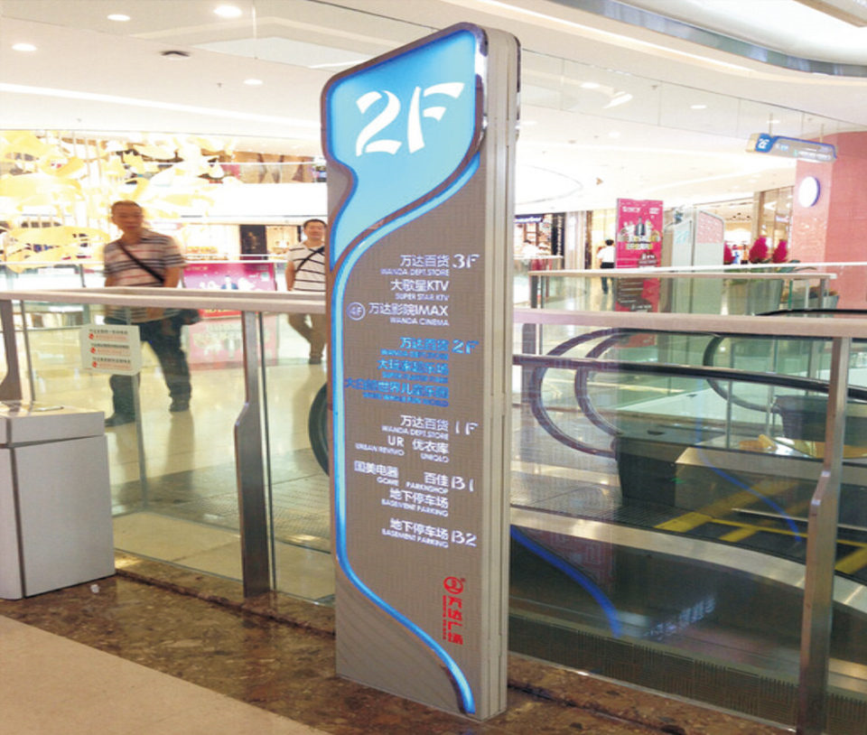 商場(chǎng)樓層索引燈箱